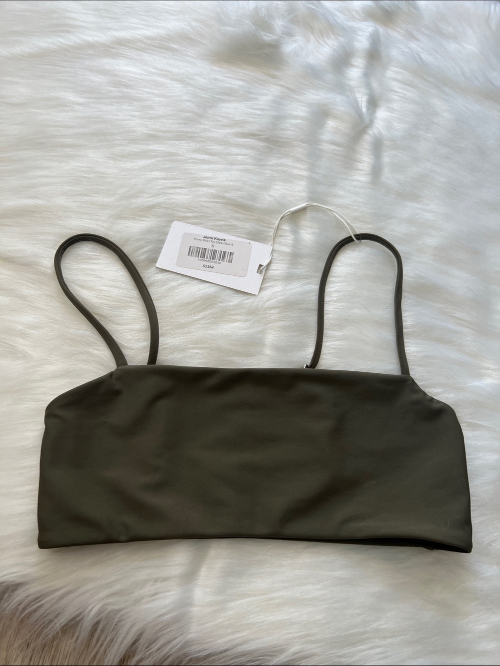 Mikoh x Jenni Kayne Kumu Bikini Top Olive Green size S